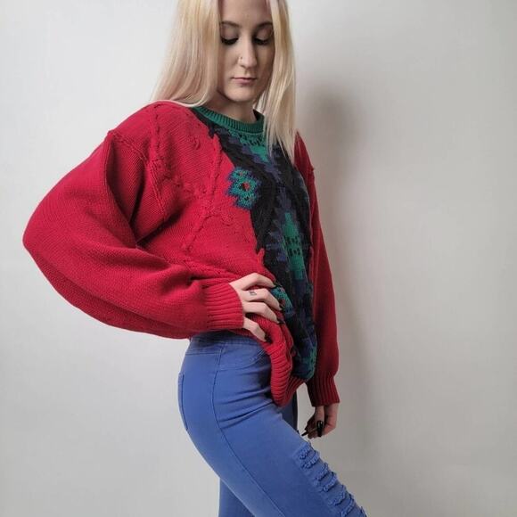 Vintage 80's Gant Handmade Knit Sweater - L - Picture 4 of 7